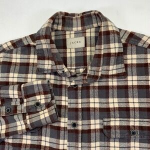 Jachs MFG Co. Flannel Shirt Mens XL/XXL?  Plaid Long‎ Sleeve Button Up Heavy